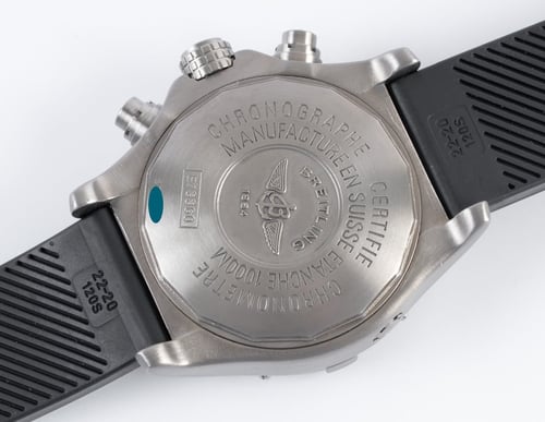 Caseback of Chrono Avenger M1