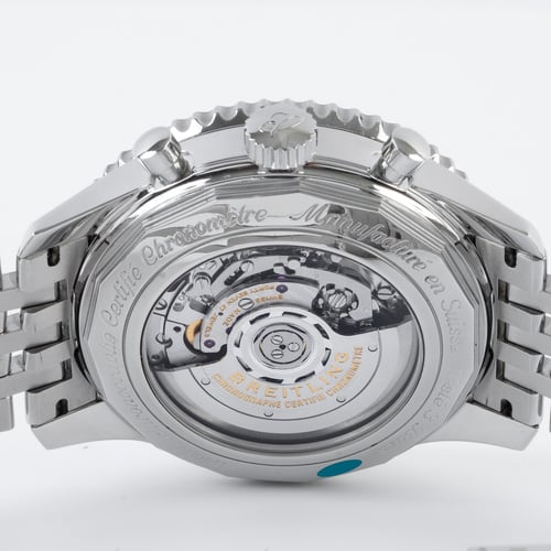 Caseback of Navitimer GMT 46