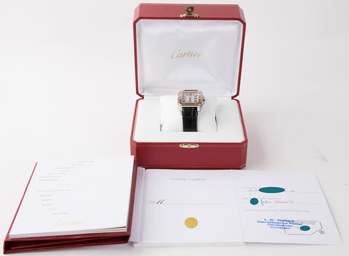 Cartier - Santos 100 : W20107X7 : SOLD OUT : silver dial on