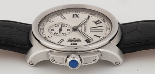 Crown Side Shot of Calibre De Cartier