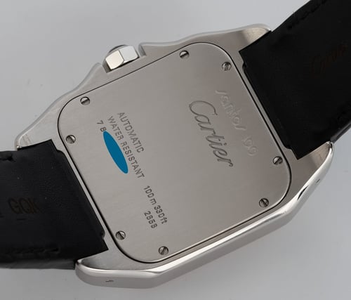 Caseback of Santos 100 XL