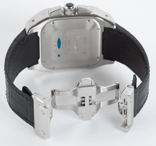 Open Clasp Shot of Santos 100 XL Chronograph