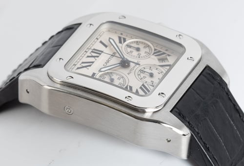 9' Side Shot of Santos 100 XL Chronograph
