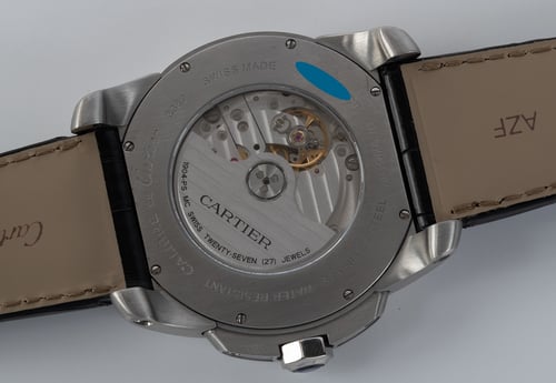 Caseback of Calibre de Cartier