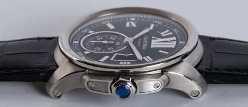 Crown Side Shot of Calibre de Cartier