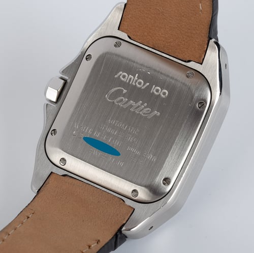Caseback of Santos 100 Medium