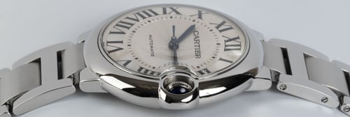 Crown Side Shot of Ballon Bleu de Cartier