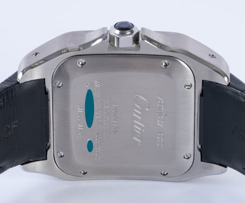 Caseback of Santos 100 Medium