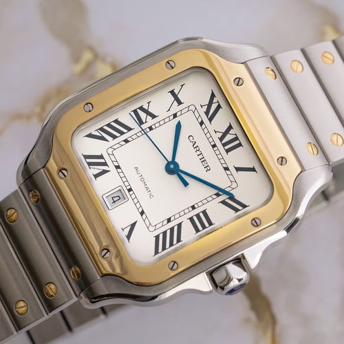 Stylied photo of  of Santos de Cartier Large