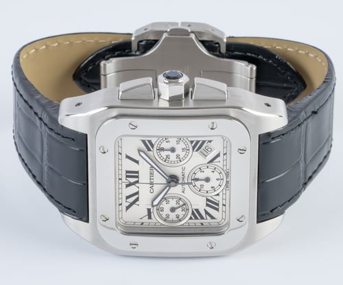 Front View of Santos 100 XL Chronograph