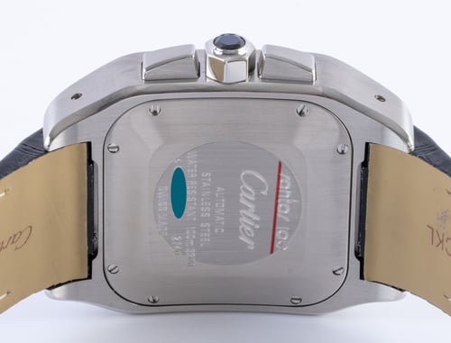 Caseback of Santos 100 XL Chronograph
