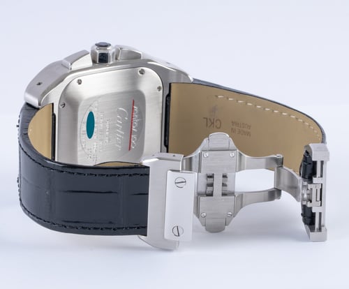 Open Clasp Shot of Santos 100 XL Chronograph