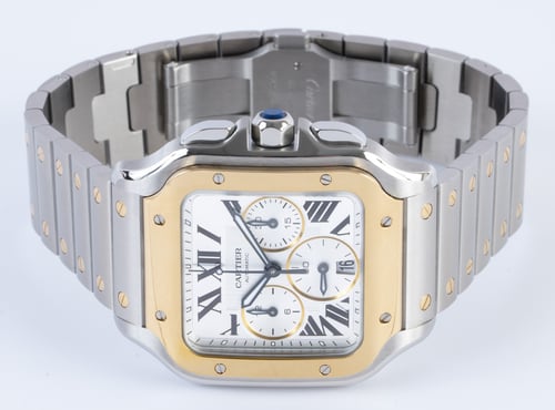 Front View of Santos De Cartier Chronograph XL