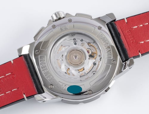 Caseback of Patravi TravelGraph GMT