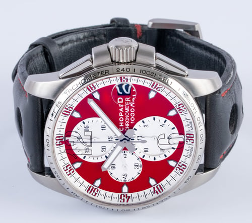 Front View of Mille Miglia GT XL 'Rossa Corsa' Chronograph