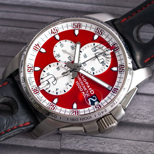 Stylied photo of  of Mille Miglia GT XL 'Rossa Corsa' Chronograph