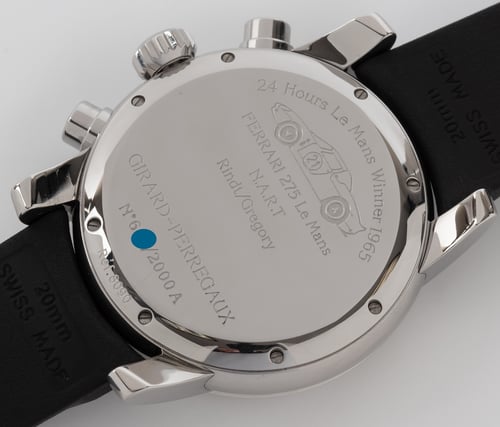Caseback of Ferrari '275 Lemans' Chronograph