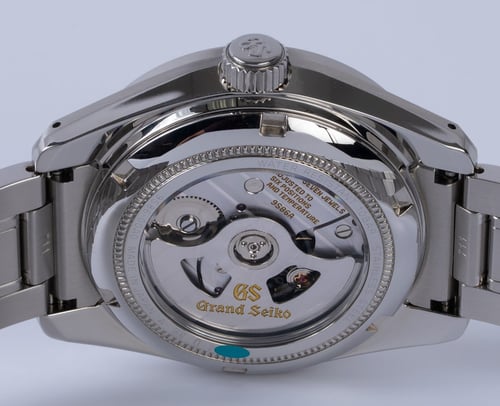 Caseback of Heritage Hi-Beat GMT 'Bamboo'