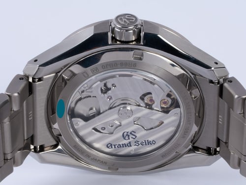 Caseback of Sport Spring Drive GMT Evolution 9 'Mistflake'