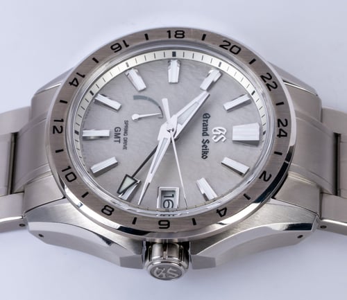 Crown Side Shot of Sport Spring Drive GMT Evolution 9 'Mistflake'