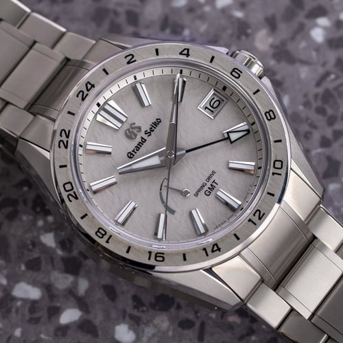 Stylied photo of  of Sport Spring Drive GMT Evolution 9 'Mistflake'