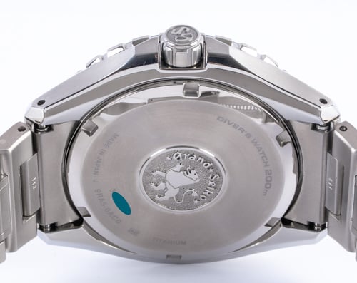 Caseback of 'Ushio' Spring Drive Evolution Diver