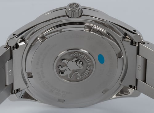 Caseback of Elegance GMT Caliber 9F 25TH Anniversary LE