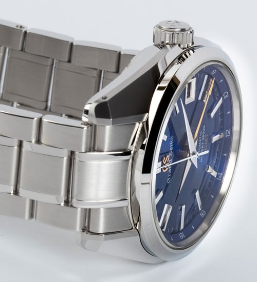Dial Shot of Heritage Hi-Beat GMT 'Peacock'