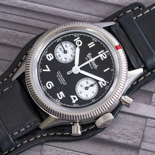 Hanhart 417 ES 1954 Reverse Panda Flyback H701.211-7010 - 2025