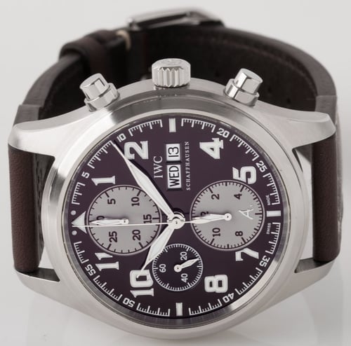 Front View of Classic Pilot's Chronograph 'Antoine de Saint Exupéry' Edition
