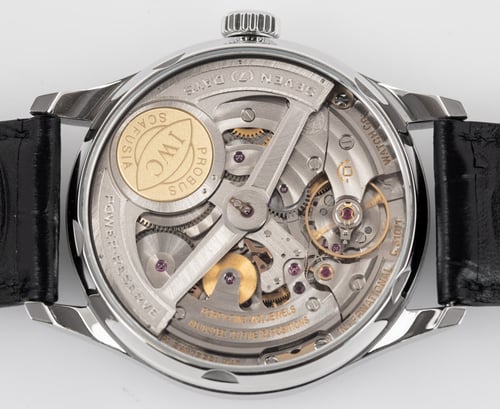 Caseback of Portugieser 7-Day