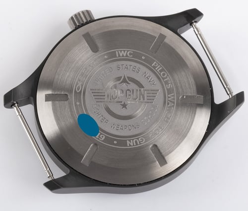 Caseback of Pilot's Watch Top Gun