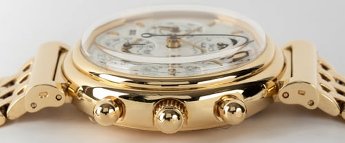 Crown Side Shot of Da Vinci Perpetual Calendar Chronograph