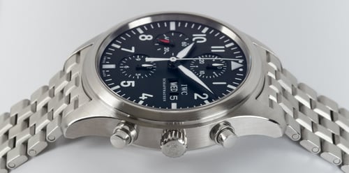 Crown Side Shot of Classic Pilot's Chronograph