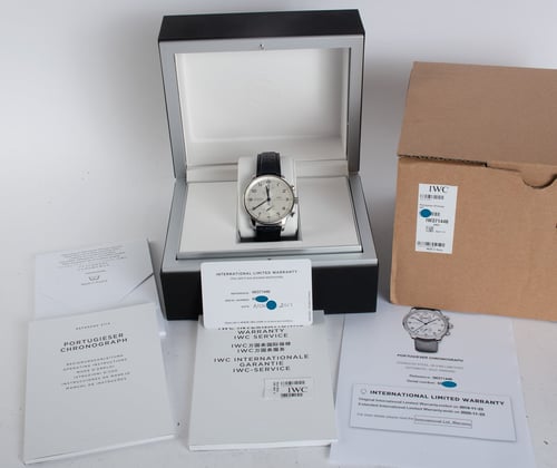 Box / Paper shot of Portugieser Chronograph
