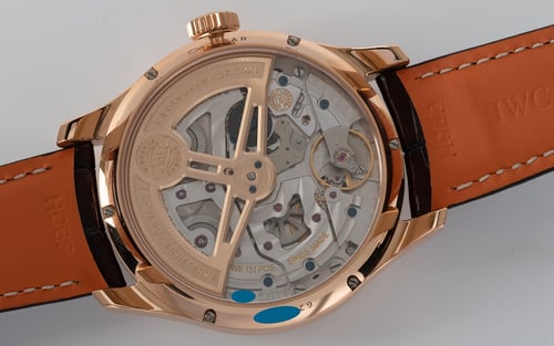 Caseback of Portugieser Perpetual Calendar