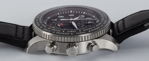 Crown Side Shot of Timezoner Chronograph