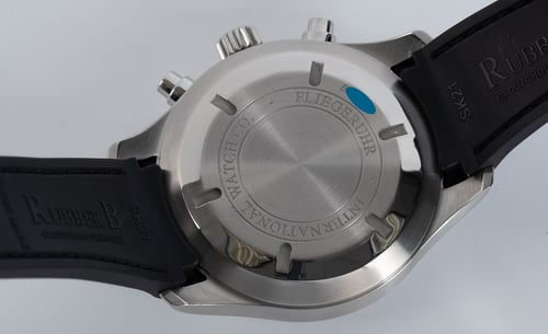Caseback of Pilot's Chronograph