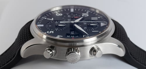 Crown Side Shot of Pilot's Chronograph