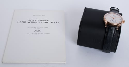 Box / Paper shot of Portugieser Hand-Wound Eight Days