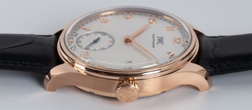Crown Side Shot of Portugieser Hand-Wound Eight Days