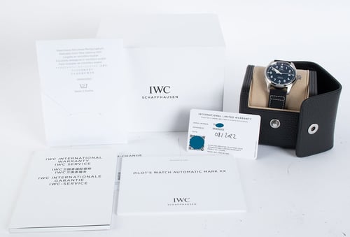 IWC - Pilot Mark XX : IW328203 : SOLD OUT : blue dial on dark blue