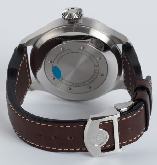 Rear / Band View of Big Pilot's Watch 'Green Edition'