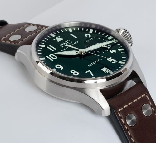 9' Side Shot of Big Pilot's Watch 'Green Edition'