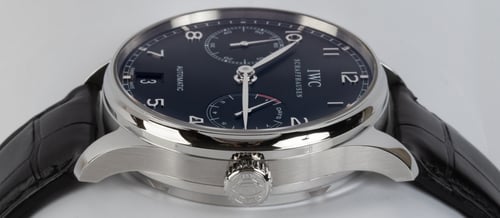 Crown Side Shot of Portugieser 7-Day