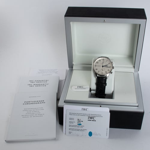Box / Paper shot of Portugieser Chronograph