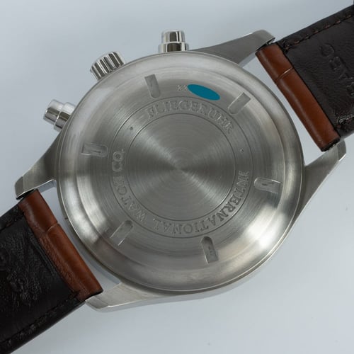 Caseback of Spitfire Chronograph