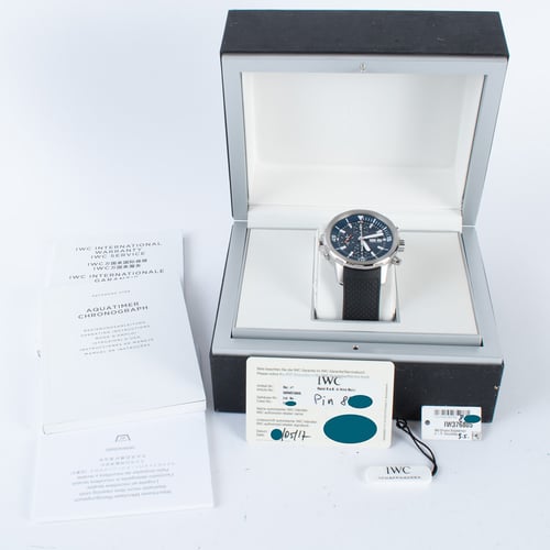 Box / Paper shot of Aquatimer Chronograph 'Expedition Jacques-Yves Cousteau'