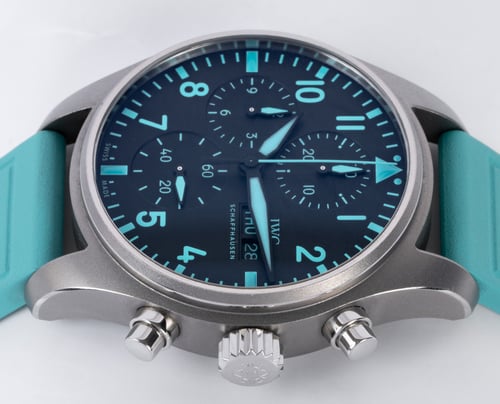 Crown Side Shot of Pilot's Watch 'Mercedes F1' Chrono