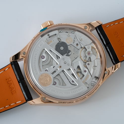 Caseback of Portugieser Automatic 7-Day Power Reserve